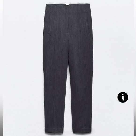 Zara Pants With High Waist | High Waisted Trousers - Picture 2 of 10